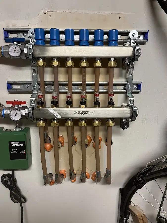 Plumber performing Gas Leak Detection at a residential property in Lyons